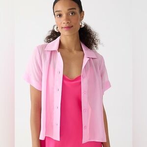 J Crew Gamine shirt in sheer organza blend BU096